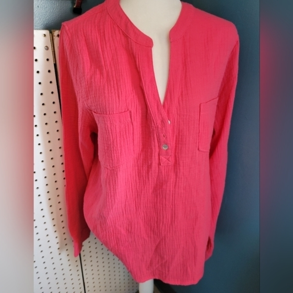 Mote‎ size XXL pink top v-neck top
